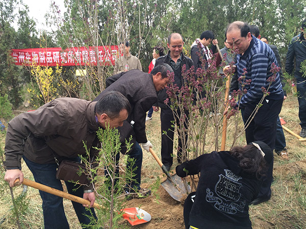 公司員工常年堅(jiān)持植樹活動(dòng)